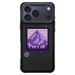 For iPhone 17 Pro Max Customizable LED Pixel Display Phone Case with 16x16 Screen Music Rhythm Sync PC+TPU Cover