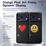 For iPhone 17 Pro Max Customizable LED Pixel Display Phone Case with 16x16 Screen Music Rhythm Sync PC+TPU Cover