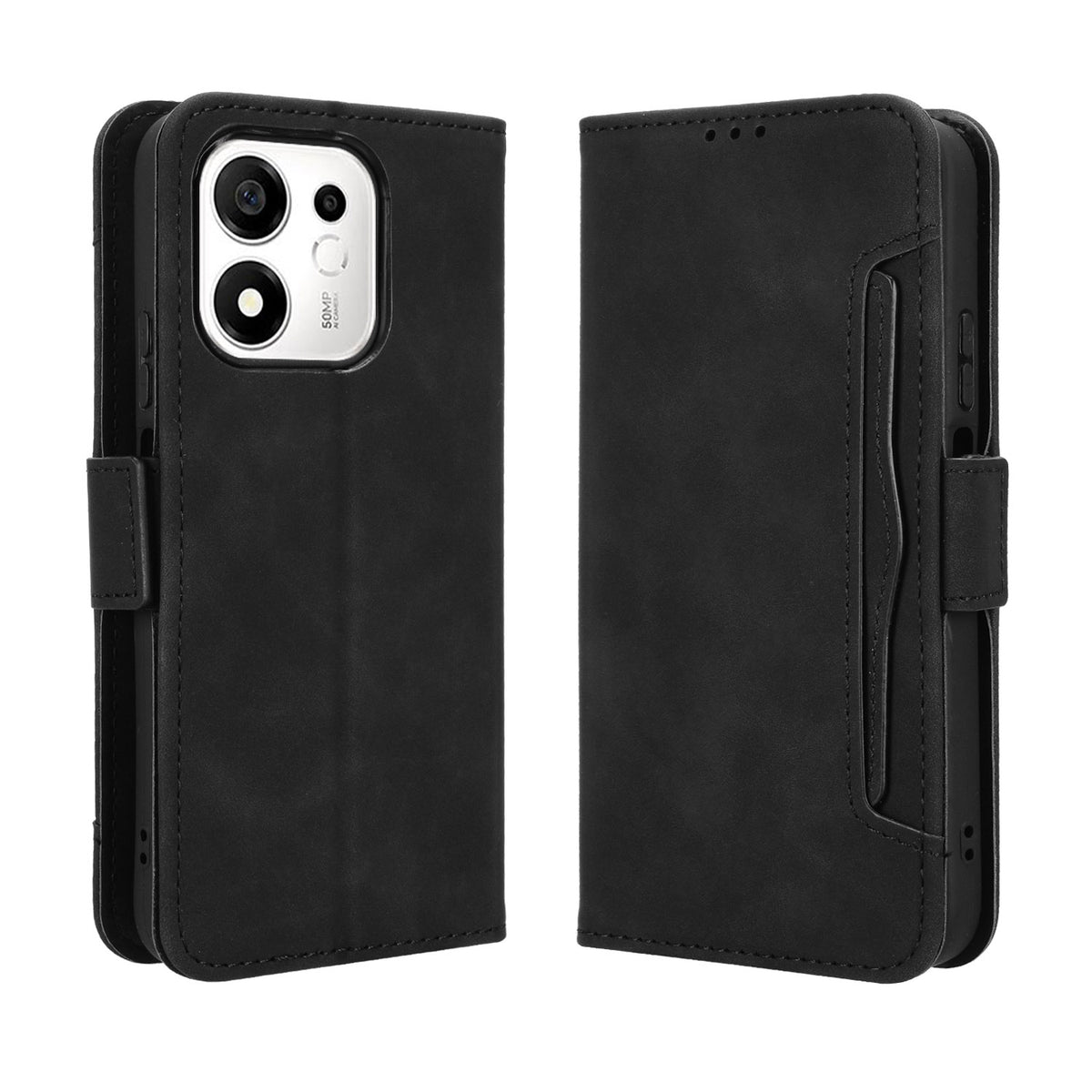 For Honor 600 Smart 5G / X7e Plus 5G Leather Case Phone Wallet Cover with Multiple Card Slots