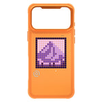 Til iPhone 17 Pro LED Pixel Cover DIY Animeret Brugerdefineret Skærm Telefoncover med Sammenklappeligt Støtteben