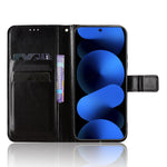 For Huawei nova 16z 5G PU Leather Case with Strap Crazy Horse Texture Phone Wallet Cover