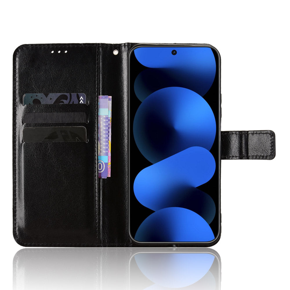 For Huawei nova 16z 5G PU Leather Case with Strap Crazy Horse Texture Phone Wallet Cover