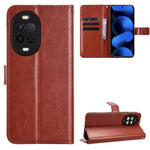 For Huawei nova 16z 5G PU Leather Case with Strap Crazy Horse Texture Phone Wallet Cover