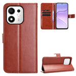 For Honor 600 Smart 5G / X7e Plus 5G PU Leather Case with Strap Crazy Horse Texture Phone Wallet Cover