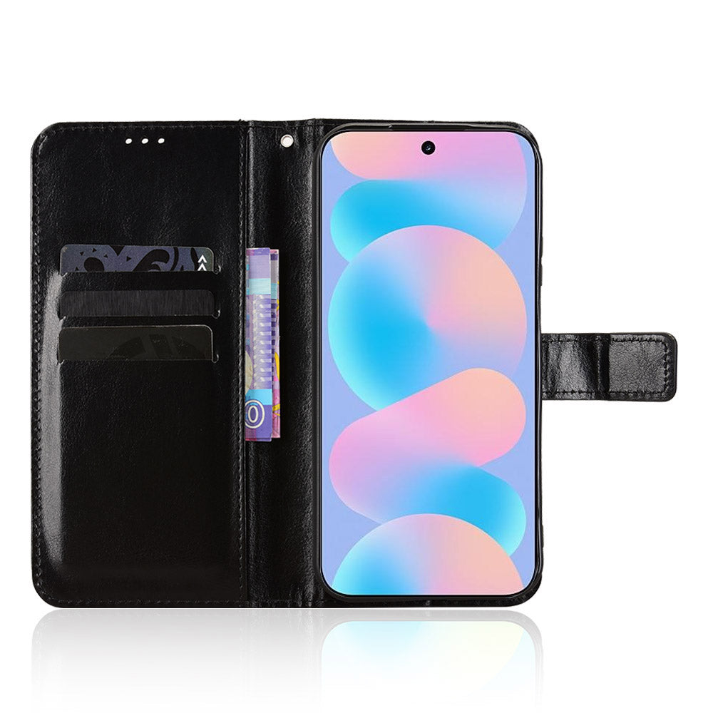 For Huawei nova 16 5G PU Leather Case with Strap Crazy Horse Texture Phone Wallet Cover