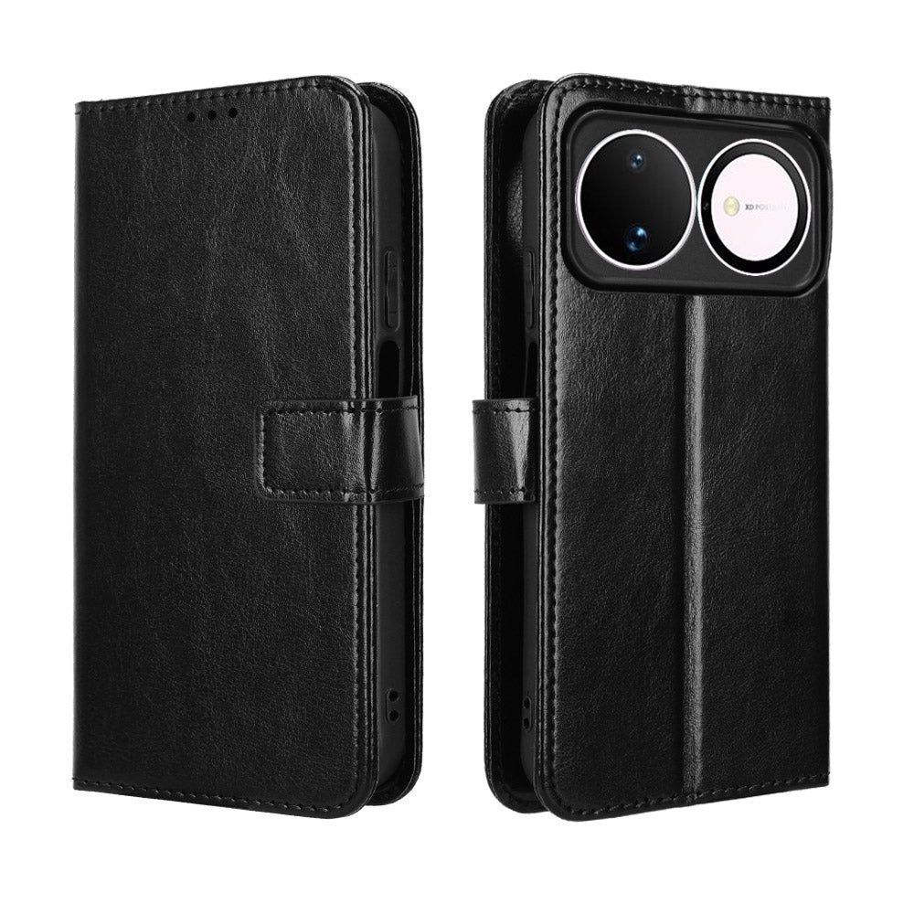 For Huawei nova 16 5G PU Leather Case with Strap Crazy Horse Texture Phone Wallet Cover