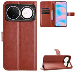 For Huawei nova 16 5G PU Leather Case with Strap Crazy Horse Texture Phone Wallet Cover