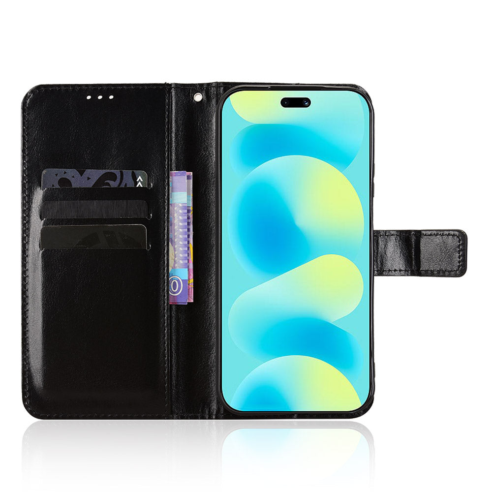For Huawei nova 16s Pro 5G / nova 16 Pro 5G / nova 16 Ultra 5G PU Leather Case with Strap Crazy Horse Texture Phone Wallet Cover
