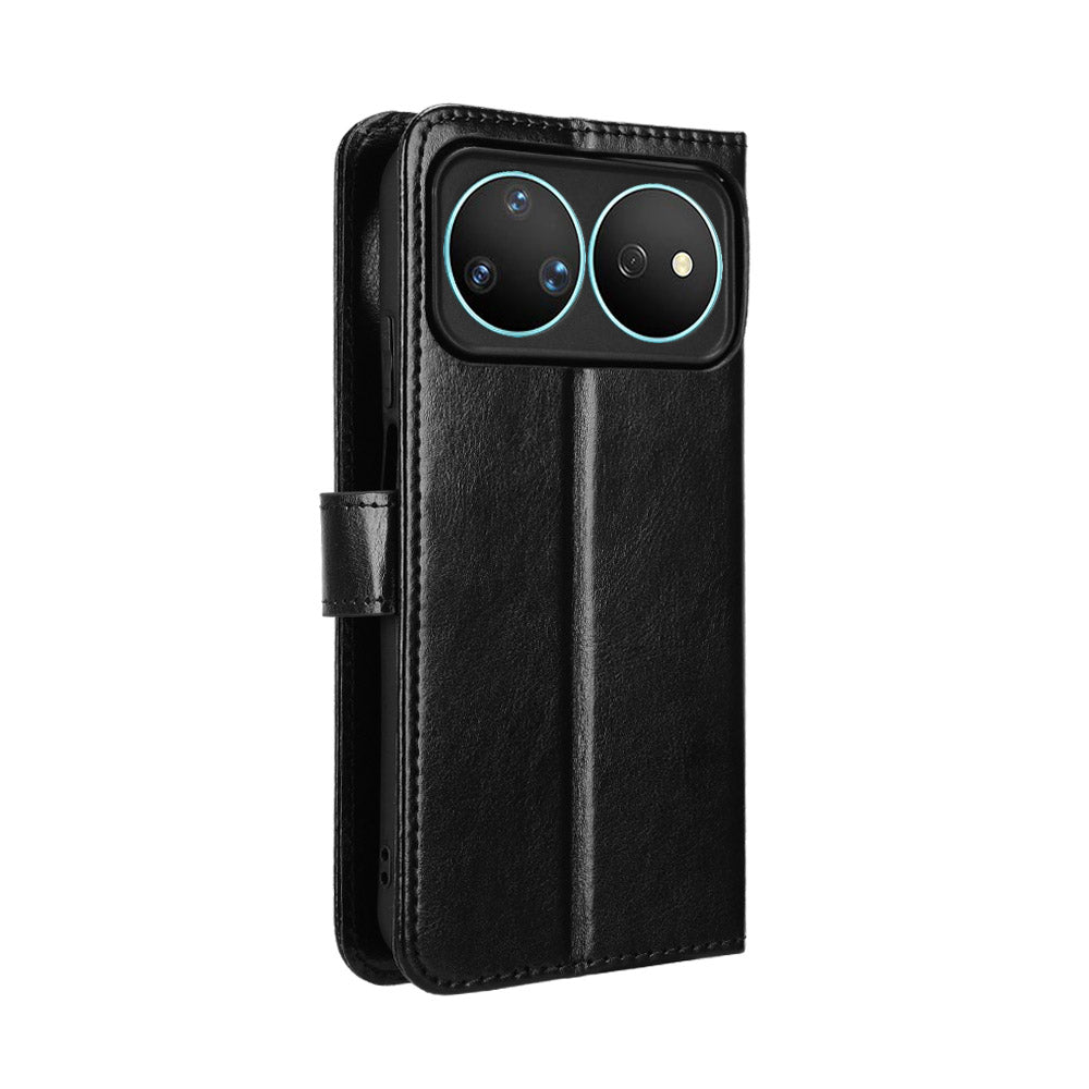 For Huawei nova 16s Pro 5G / nova 16 Pro 5G / nova 16 Ultra 5G PU Leather Case with Strap Crazy Horse Texture Phone Wallet Cover