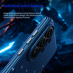 For Samsung Galaxy S24 Ultra Magnetic Case Pixel Grid Pattern Hard PC Shockproof Phone Cover
