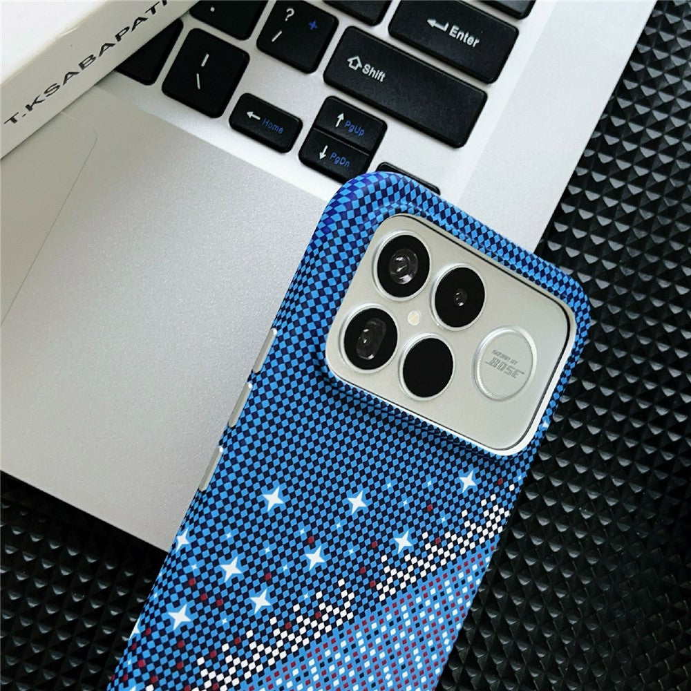Xiaomi Redmi K90 Pro Max 5G Magnetiskt Skal Pixel Grid Mönster Hårt PC Stötsäkert mobilskal
