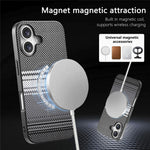 For iPhone 17 Magnetic Case PU Leather + PC + TPU Gradient Phone Cover