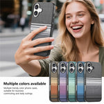 For iPhone 17 Magnetic Case PU Leather + PC + TPU Gradient Phone Cover