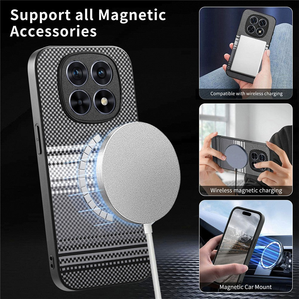For Xiaomi Redmi Note 15 4G (Global) Magnetic Case PU Leather + PC + TPU Gradient Phone Cover