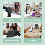 For Samsung Galaxy S23+ Kickstand PC + TPU Phone Case Slide Camera Protector Shockproof Cover