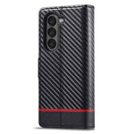 LC.IMEEKE Wallet Case for Samsung Galaxy Z Fold8 Ultra Carbon Fiber Texture Leather Phone Cover