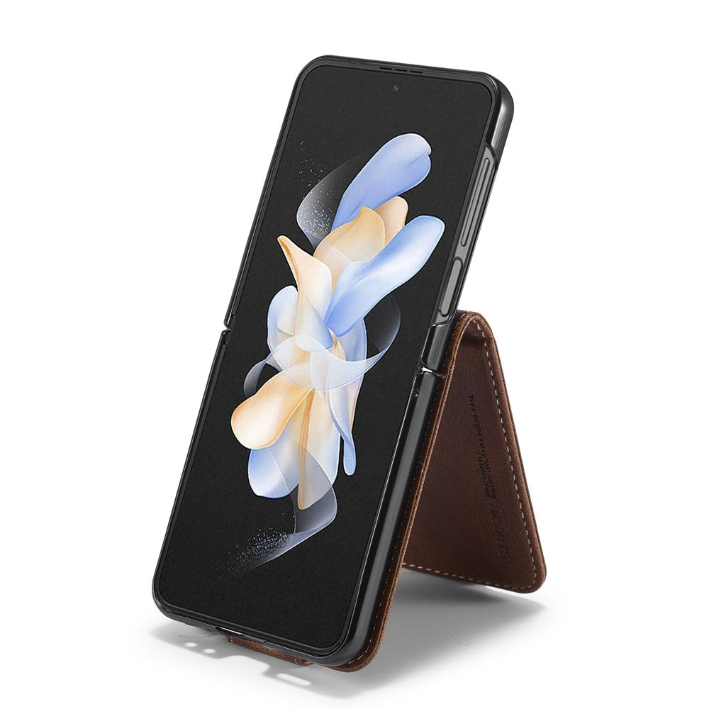 LC.IMEEKE For Samsung Galaxy Z Flip8 Leather Case RFID Blocking Card Slots Phone Cover