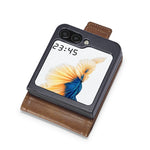 LC.IMEEKE For Samsung Galaxy Z Flip8 Leather Case RFID Blocking Card Slots Phone Cover