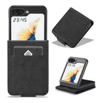 LC.IMEEKE For Samsung Galaxy Z Flip8 Leather Case RFID Blocking Card Slots Phone Cover