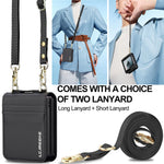 LC.IMEEKE L1 for Samsung Galaxy Z Flip8 Case Leather+PC Phone Cover with Straps Card Slots