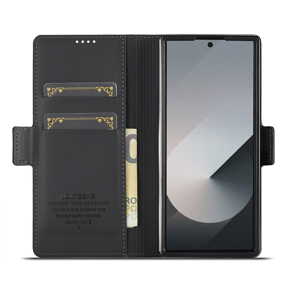 LC.IMEEKE L1 Series for Samsung Galaxy Z Fold8 Ultra Case PU Leather Wallet Stand Protective Phone Cover