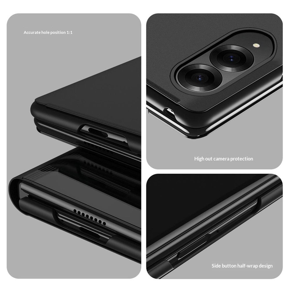 Til Samsung Galaxy Z Fold8 Flip Lædercover med Stand Fuld Beskyttende Telefonetui