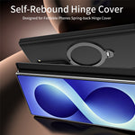 For Samsung Galaxy Z Fold5 5G Case Magnetic Rotating Kickstand Hard PC Phone Cover with Tempered Glass Film