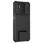 Samsung Galaxy A14 5G / A14 4G-mobilcover med skydeligt kameradæksel i PC + TPU, justerbar støtte og faldsikring