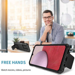 Samsung Galaxy A14 5G / A14 4G-mobilcover med skydeligt kameradæksel i PC + TPU, justerbar støtte og faldsikring