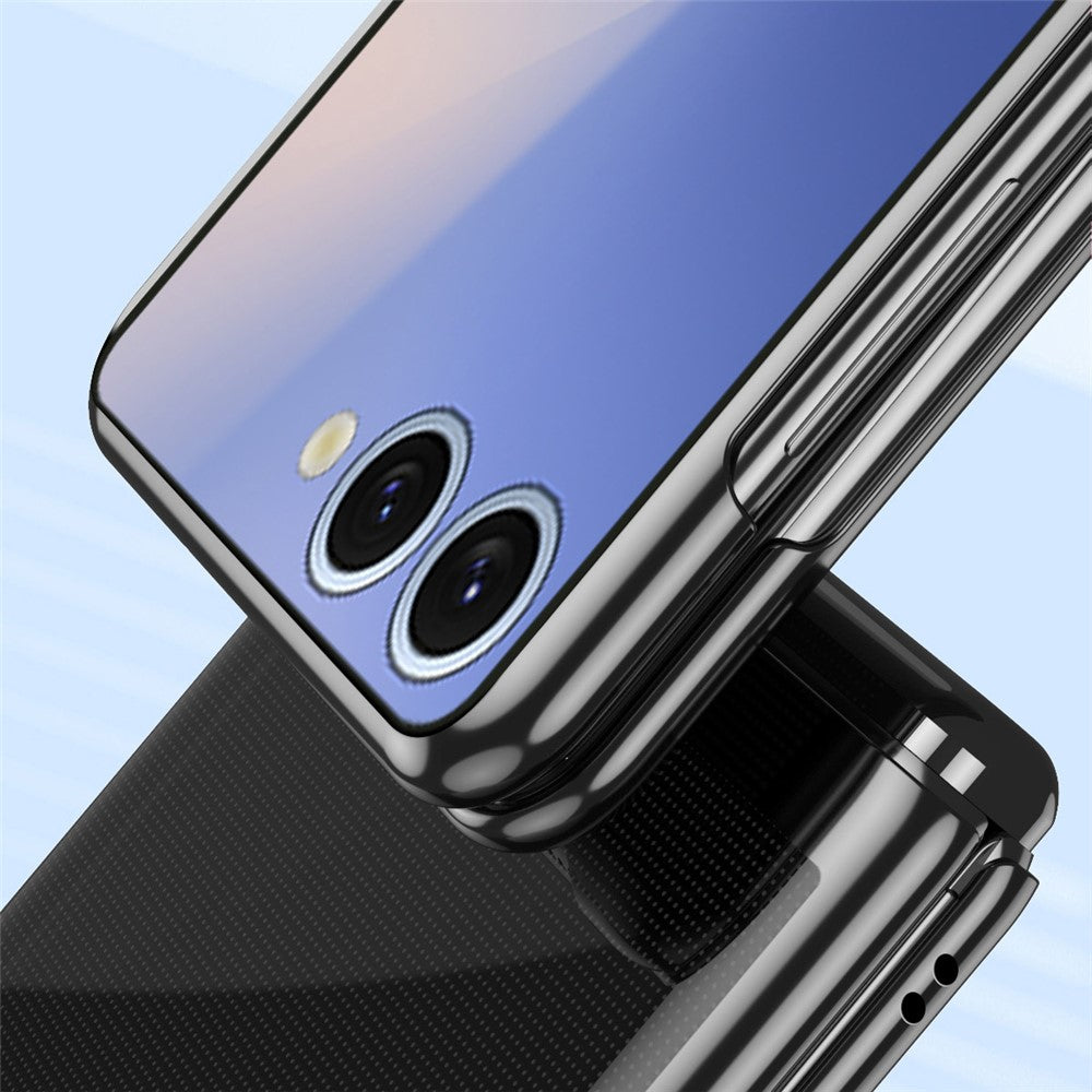 Til Samsung Galaxy Z Flip8 Cover Gennemsigtigt PC Galvanisering Hårdt Telefoncover