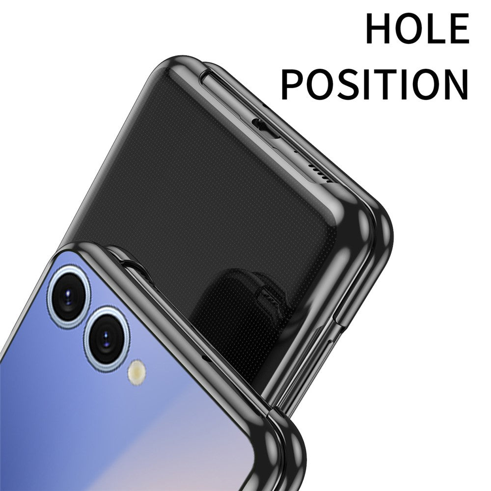 Til Samsung Galaxy Z Flip8 Cover Gennemsigtigt PC Galvanisering Hårdt Telefoncover
