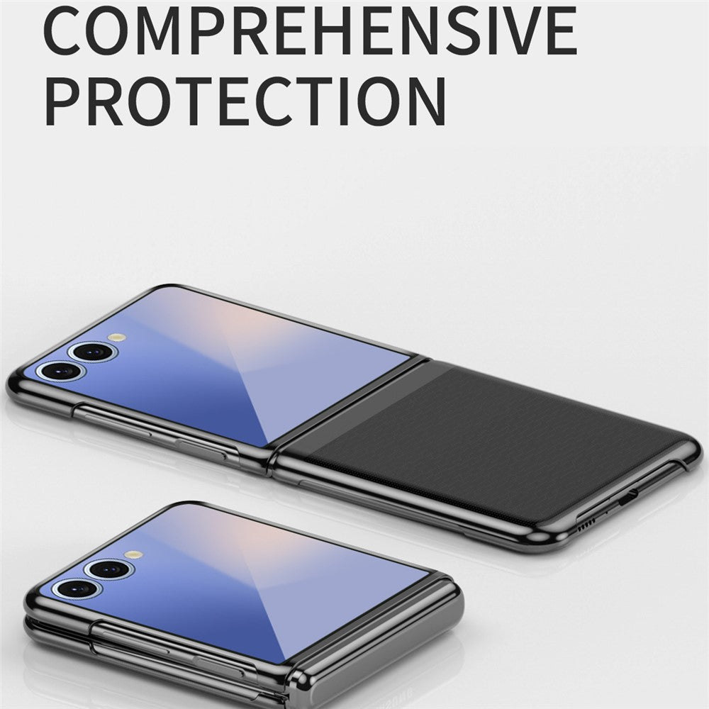 Til Samsung Galaxy Z Flip8 Cover Gennemsigtigt PC Galvanisering Hårdt Telefoncover