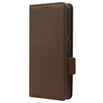 For Huawei Mate 50 Pro 4G Magnetic Phone Cover Litchi Texture Wallet Foldable Stand PU Leather Flip Phone Case with Strap