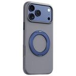 For iPhone 17 Pro Magnetic Case Rotating Kickstand Matte Texture Anti-Fingerprint PC + TPU Shockproof Phone Cover