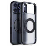 For iPhone 17 Pro Magnetic Case Rotating Kickstand Matte PC + TPU Phone Cover