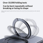 For iPhone 17 Pro Magnetic Case Rotating Kickstand Matte PC + TPU Phone Cover