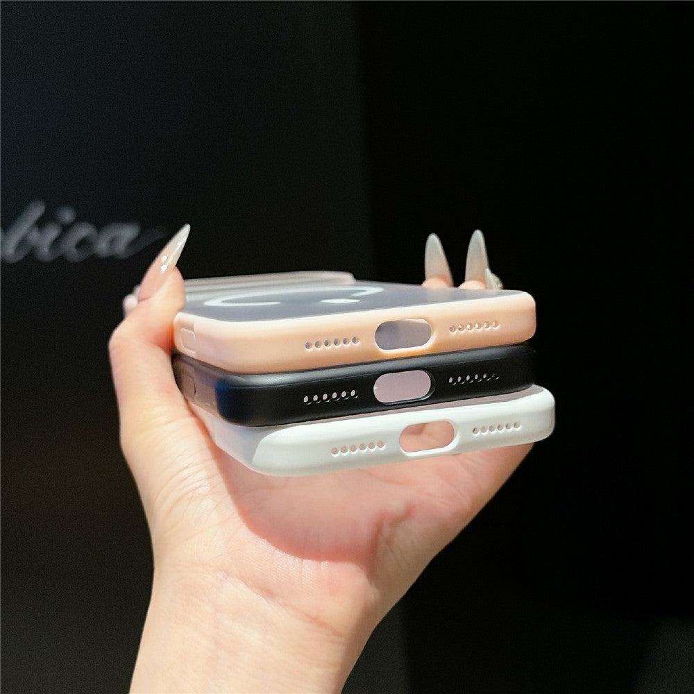 For iPhone 17 Pro Magnetic Case Rotating Kickstand Matte PC + TPU Phone Cover