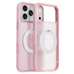 For iPhone 17 Pro Magnetic Case Rotating Kickstand Matte PC + TPU Phone Cover
