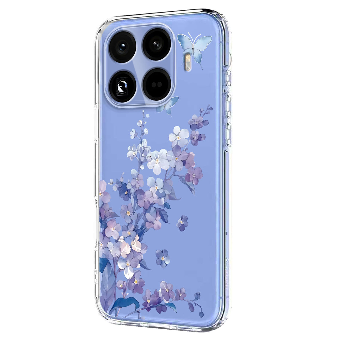 For Xiaomi 17T Pro Case Butterfly Floral Pattern Printing TPU Phone Back Cover