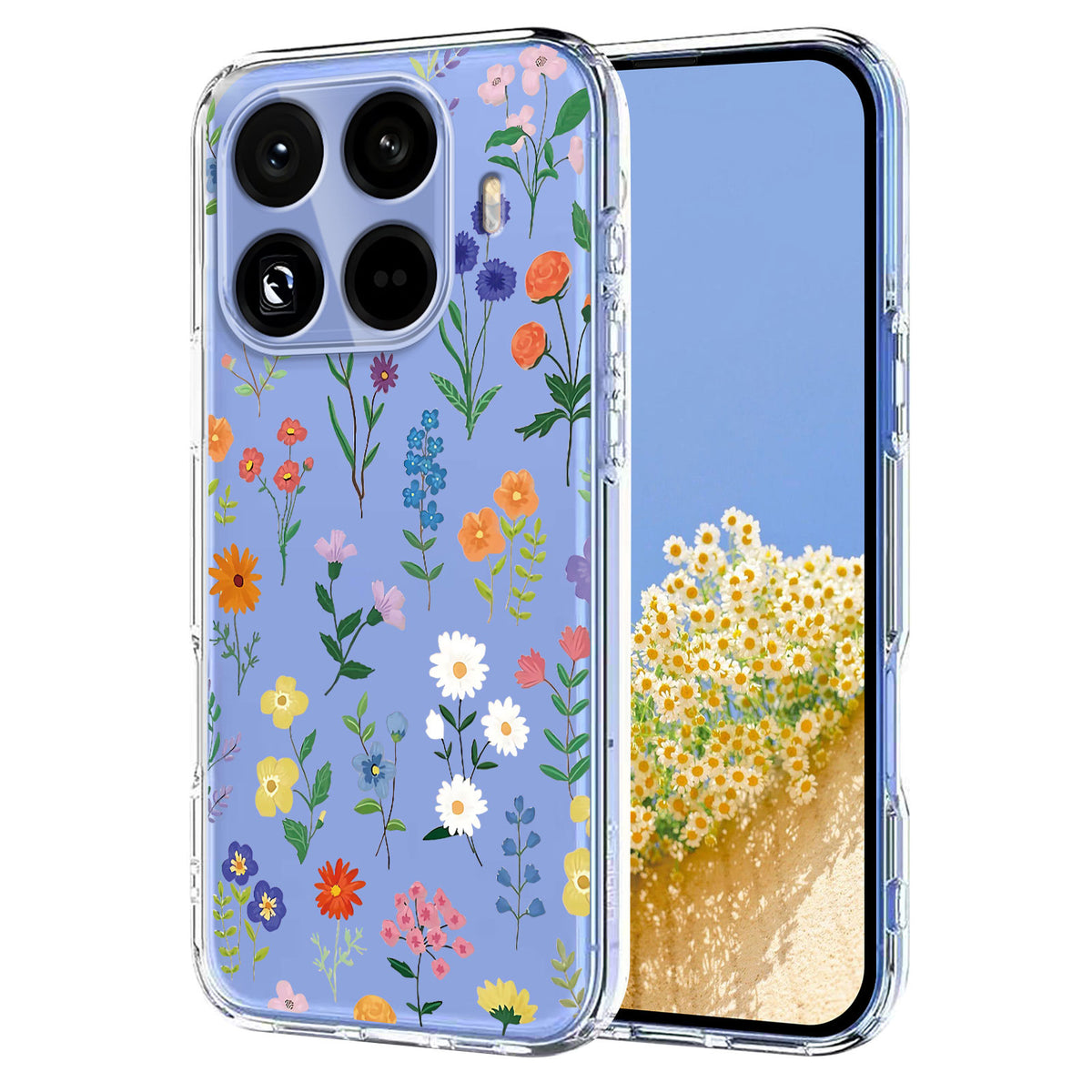 For Xiaomi 17T Case Butterfly Floral Pattern Printing TPU Phone Back Cover