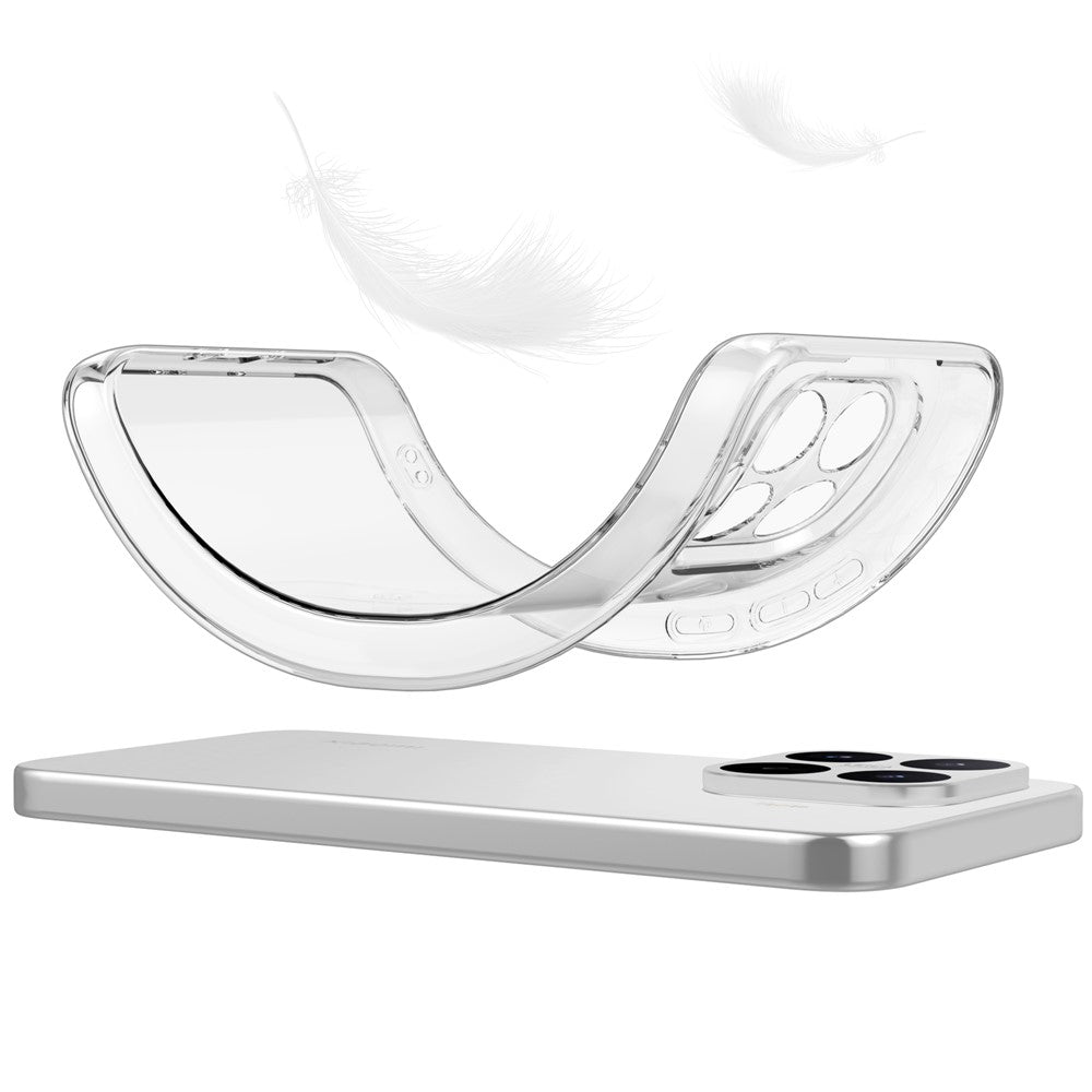 Xiaomi 17T Pro-skal Anti-fingeravtryck Kristallklart TPU-mobilskal