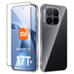 For Xiaomi 17T Clear TPU Anti-Scratch Phone Case + 2.5D Arc Edge Screen Protector