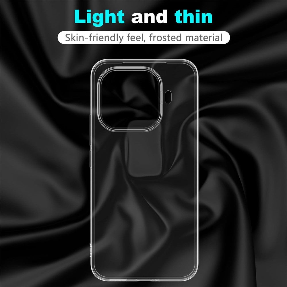 For Xiaomi 17T Clear TPU Anti-Scratch Phone Case + 2.5D Arc Edge Screen Protector