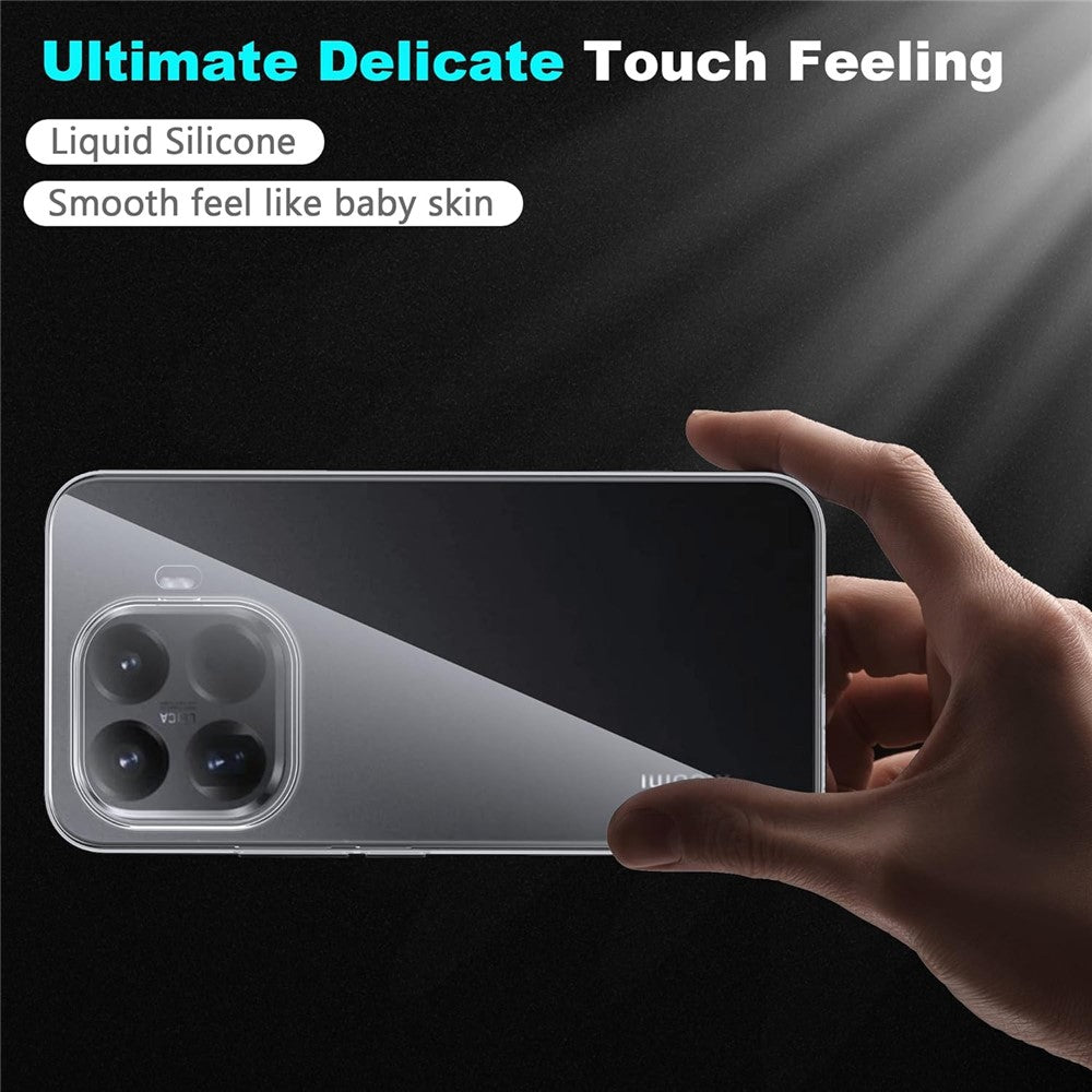 For Xiaomi 17T Clear TPU Anti-Scratch Phone Case + 2.5D Arc Edge Screen Protector
