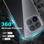 For Xiaomi 17T Clear TPU Anti-Scratch Phone Case + 2.5D Arc Edge Screen Protector