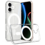 For iPhone 18 Clear Phone Magnetic Case TPU + Acrylic Back Cover