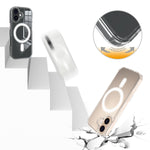 For iPhone 18 Clear Phone Magnetic Case TPU + Acrylic Back Cover