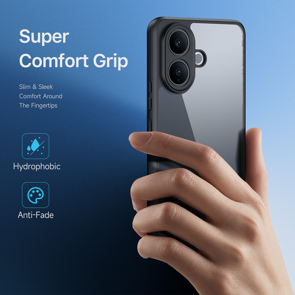DUX DUCIS til vivo V60 Lite 5G / vivo V60 Lite 4G / vivo V70 Lite 5G Aimo Series PC + TPU Gennemsigtigt Bagcover (REACH certificering)