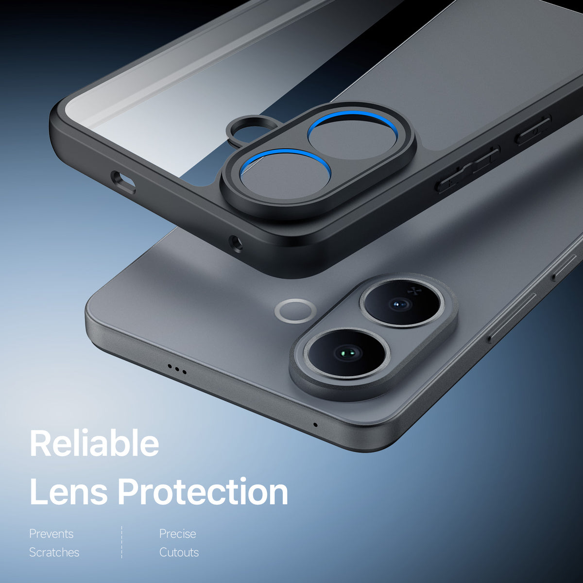 DUX DUCIS til vivo V60 Lite 5G / vivo V60 Lite 4G / vivo V70 Lite 5G Aimo Series PC + TPU Gennemsigtigt Bagcover (REACH certificering)