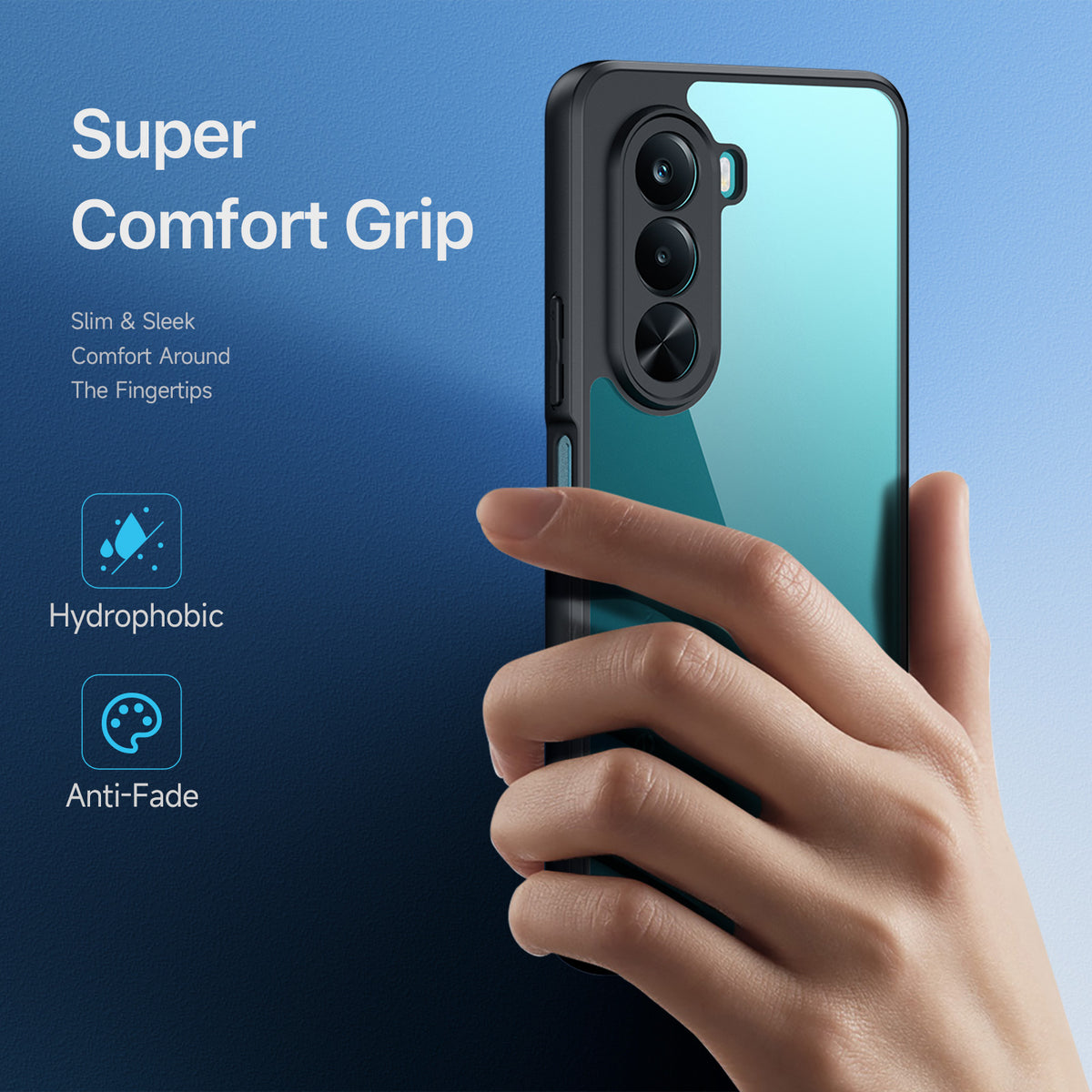 DUX DUCIS for Realme P4x 5G / OnePlus Nord CE6 Lite 5G Aimo Series PC + TPU Clear Back Phone Cover (REACH Certification)